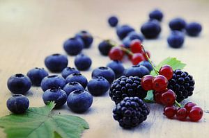 Fresh wild berries - Natural kitchen still life