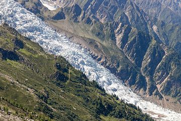 Gletsjer op de flanken van de Mont Blanc van Martijn Joosse