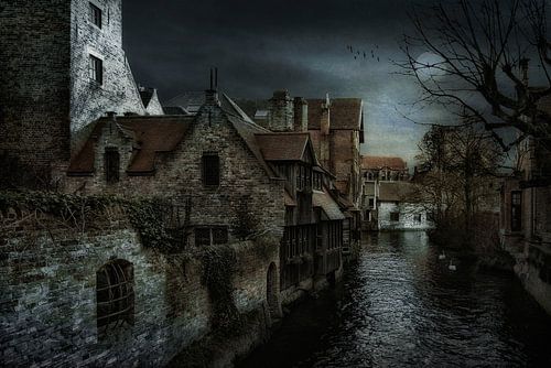 Stukje Brugge  vanaf Bonifaciusbrug