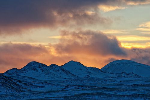 Sunset in Iceland 2016