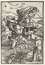 Der heilige Christophorus in der Wildnis mit einem Vogelschwarm, Albrecht Dürer von De Canon Miniaturansicht
