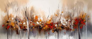 Modern Abstract Painting Trees