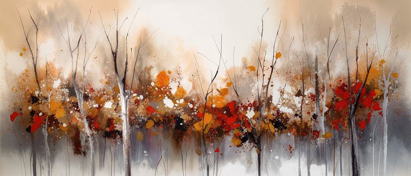Peinture abstraite moderne Arbres par Preet Lambon