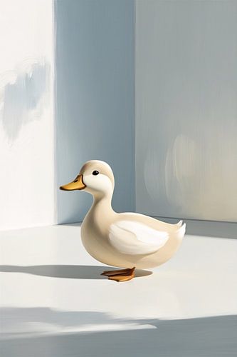 Minimalistisch ontwerp van eend