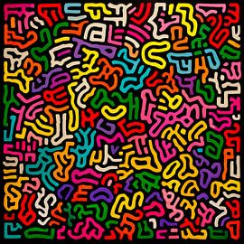 Hommage à Keith Haring sur Harry Hadders Design