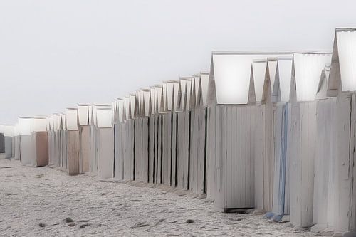 strandhuisjes pastel