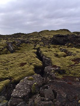 Volcanic landscape with crack by Timon Schneider