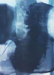 Moderner Abstrakt "Denim blau"