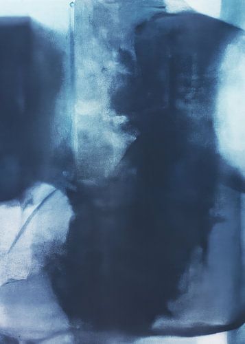 Modern abstract "Denim blue"