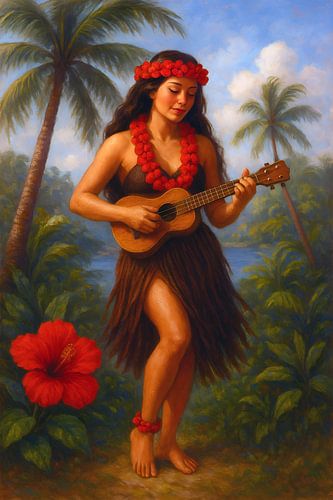 Hawaii, Aloha schilderij.