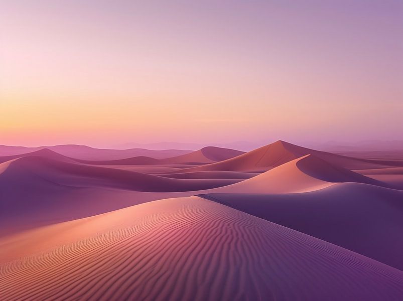 Ochtendlicht in de woestijn van fernlichtsicht