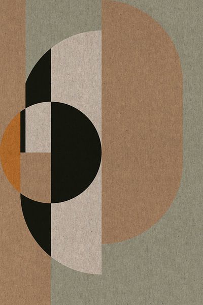 Geometrische Retro-Kunst: Skandinavischer Industrie-Minimalismus 6 von Dina Dankers