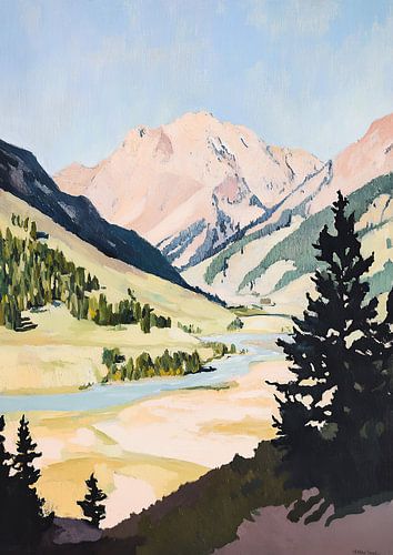 Landschap Bergen Fauvisme Natuur Plantkunde Bergen