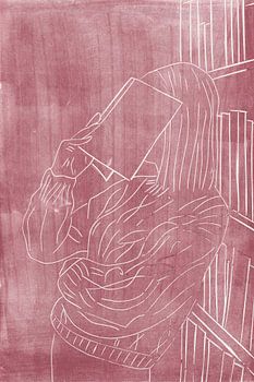 weggedoken in een doek