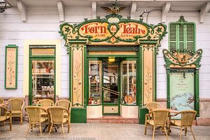 Traditionelles Jugendstil Café am Plaza Weyler in Palma de Mallorca