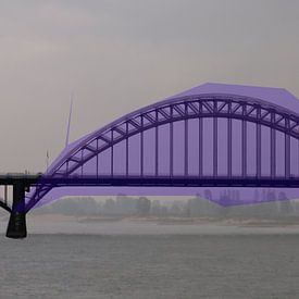 The Waal Bridge (purple) by Edwin Arendts