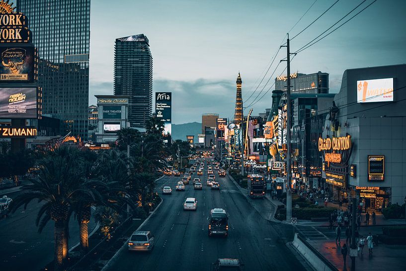 Las Vegas Strip bei Nacht - Nevada, U.S.A. von Dylan van den Heuvel