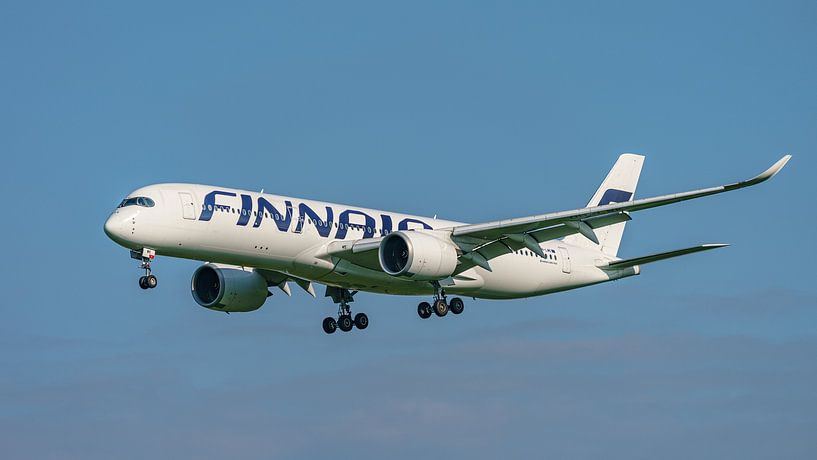 Finnair Airbus A350-900 passenger aircraft. by Jaap van den Berg