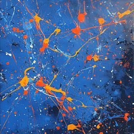 Explosive Dynamics in Blue and Orange by Thea