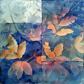 Seasonal leaf background by Ariadna de Raadt-Goldberg