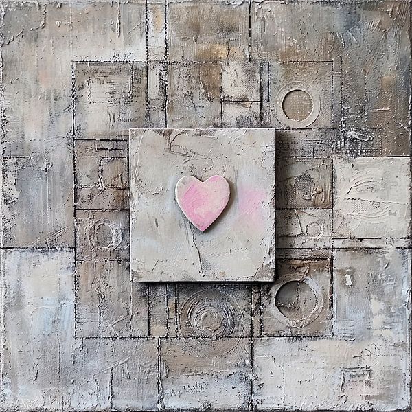 Abstrakte Arbeit. Industrielle Liebe in Rosa. von Lauri Creates