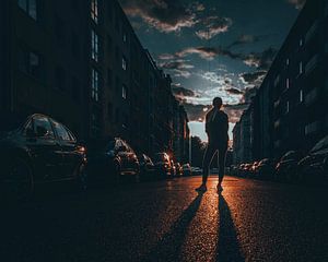 Sonnenuntergang in der Stadt