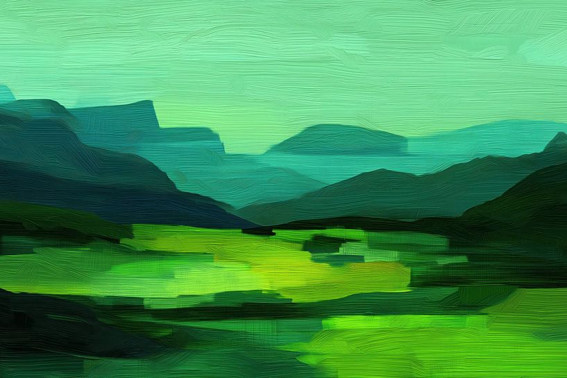 Abstract landschap van Bert Nijholt