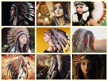 collage indianen