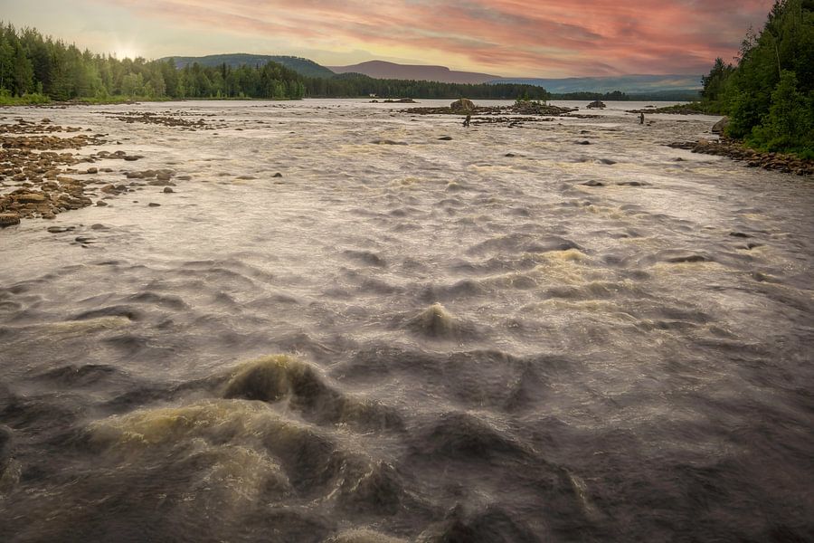 River fishing in Sweden