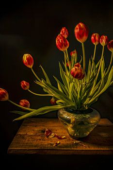 Nature morte avec des tulipes mortes Classique