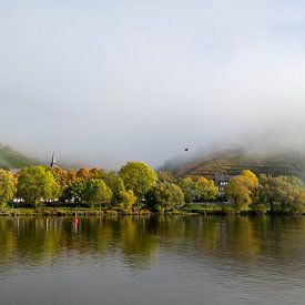 Brouillard sur la Moselle sur Martin de Bock