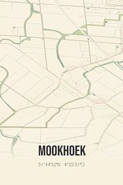 Vintage map of Mookhoek (South Holland) by Prints of Place
