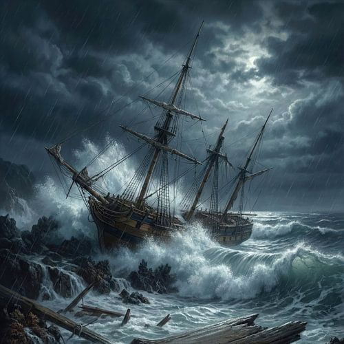 Shipwreck in Storm