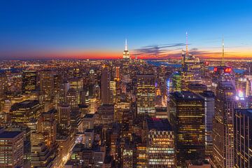 Skyline von New York City - Empire State Building (USA) von Marcel Kerdijk