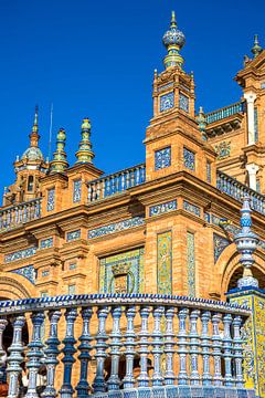 Plaza de Espagne, Sevilla, Spanje van Jan Fritz