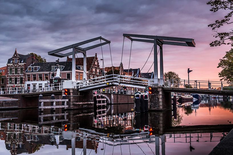 Die Grabsteinbrücke in Haarlem von Bart Veeken