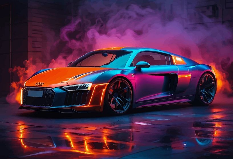 Audi R8 V10 GT - Neon-Geschwindigkeit von MIROKKU
