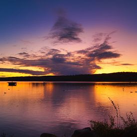 Sunset over the Tollensesee by Thomas Grund