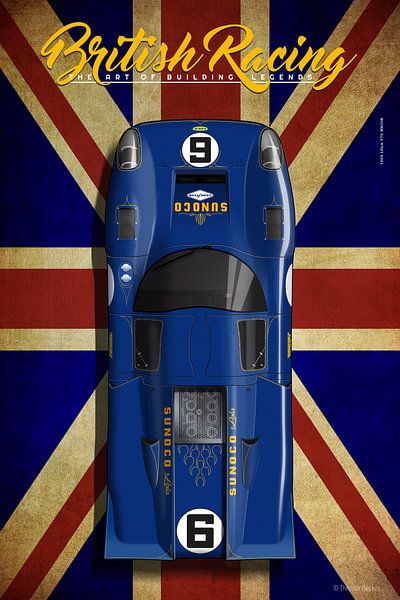 British Racing Lola T70 MKIIIB No. 6 Sunoco par Theodor Decker