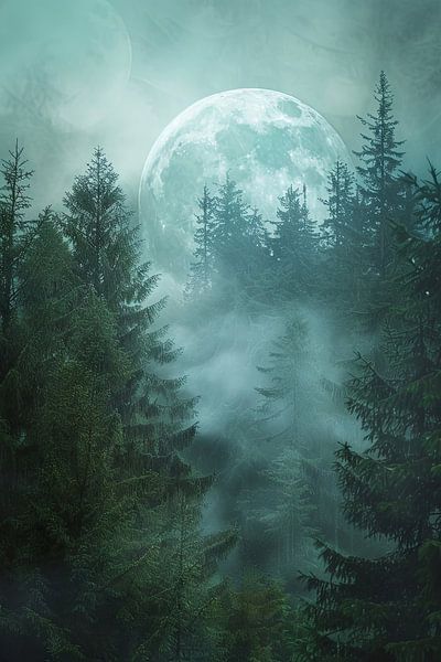 Forêt mystique par Poster Art Shop