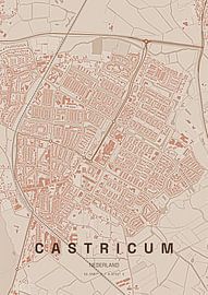 Stadtplan von Castricum von Stef van Campen