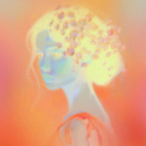 TW living - modern art - blurred woman portrait 2