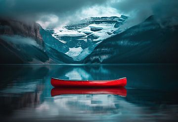 Rode kano van fernlichtsicht