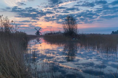 Zonsopkomst Noordermolen (Groningen)