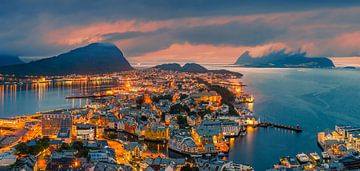 Panorama Sunset, Alesund, Norway