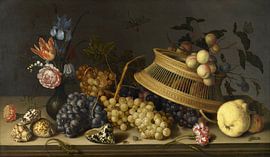 Stillleben mit Blumen, Früchten, Muscheln und Insekten, Balthasar van der Ast
