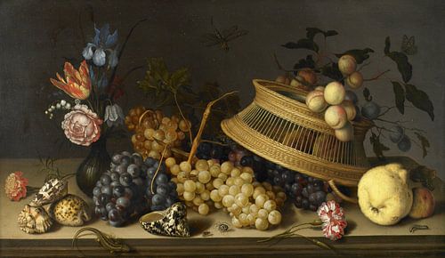 Still Life of Flowers, Fruit, Shells, and Insects, Balthasar van der Ast