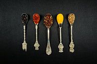 Spices with vintage spoons by Carola Schellekens thumbnail