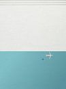 Minimal art of airplane over the sea by RickyAP thumbnail