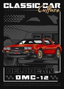 DeLorean DMC-12 Zeitmaschine Auto von Adam Khabibi
